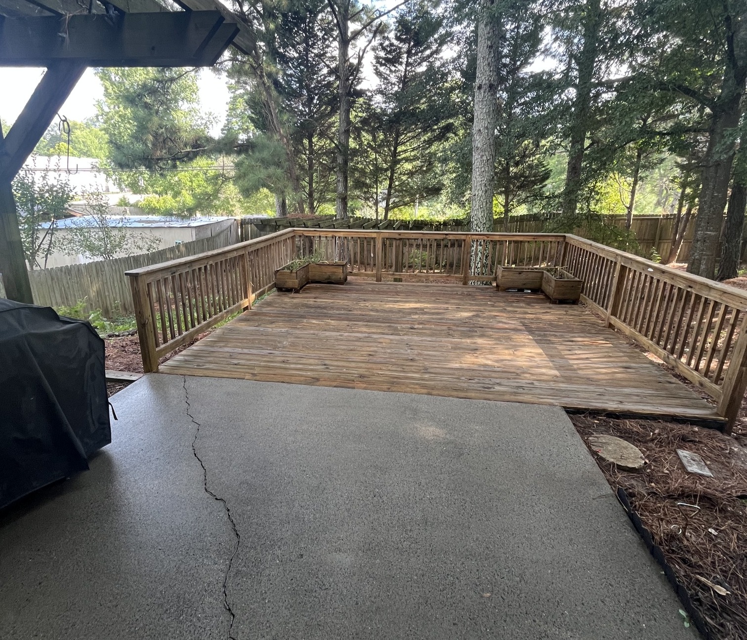 Deck and patio washing